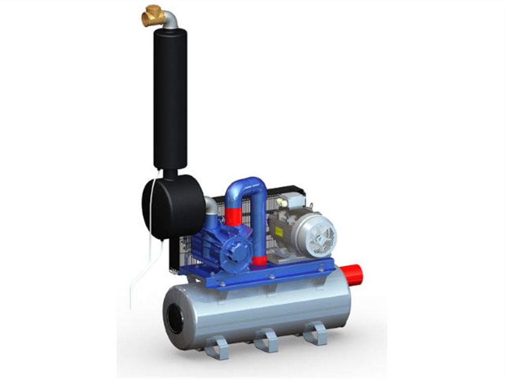Oil vacuum group pump